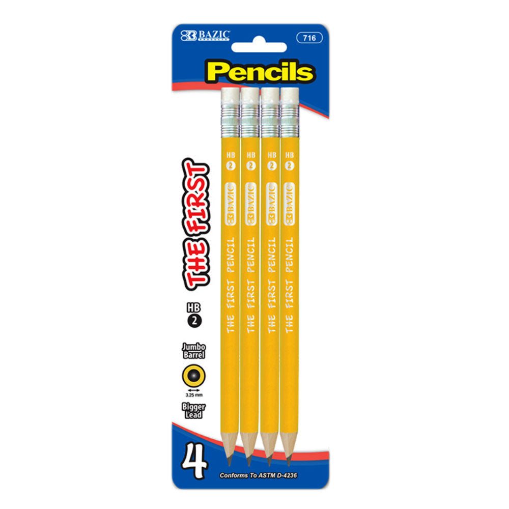 Wooden Pencils No. 2HB YELLOW & No. 2B BLUE