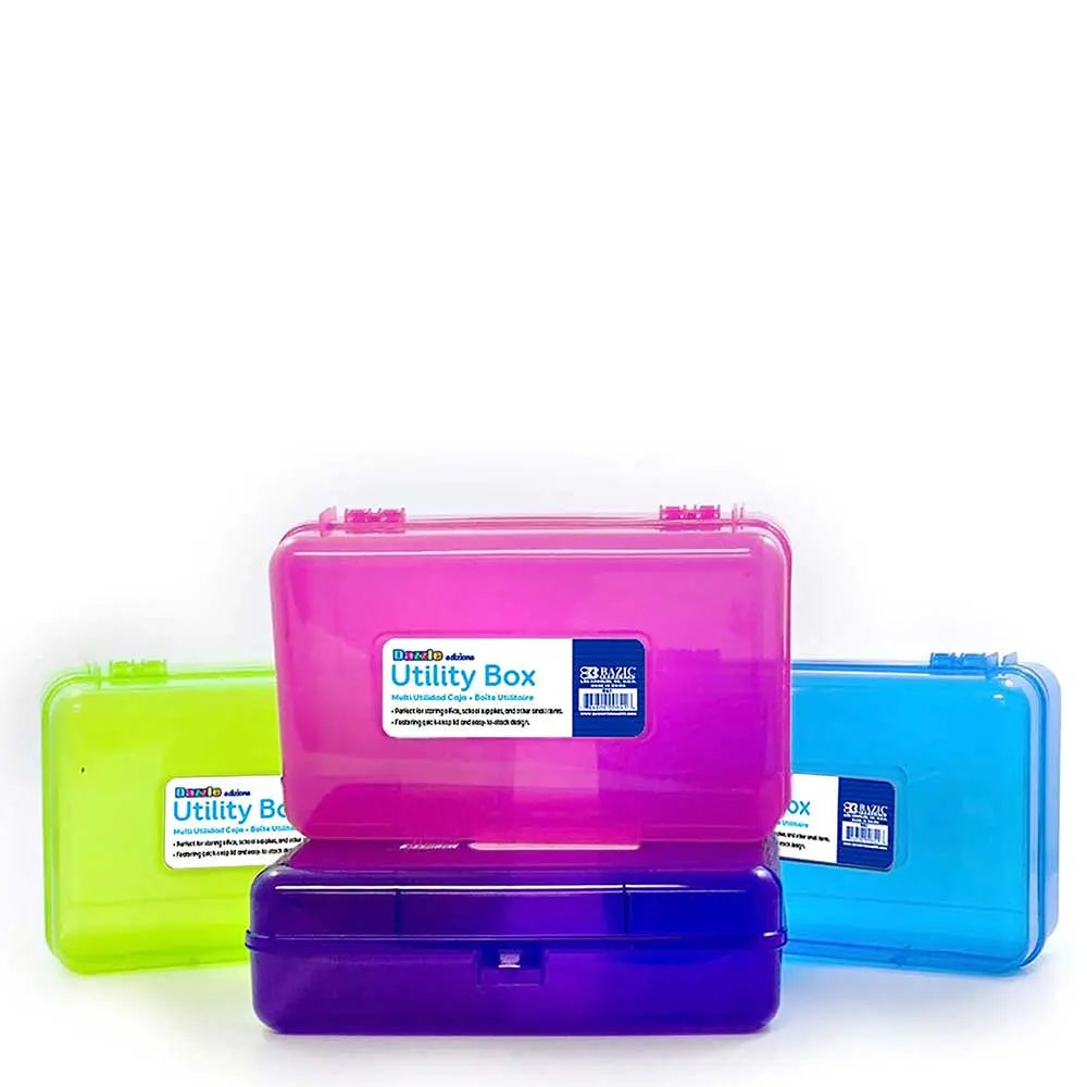 Multipurpose SIMPLE STORAGE Utility Box | 4 Bright Colors - g8central.com
