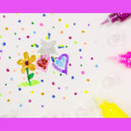 Neon Color Glitter Glue, Washable Sparkle Glowing Non-toxic | 0.67 FL OZ (20ml)