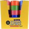 Duct Tape | Assorted Colored | Black | Silver | 1.88" X 10 Yard | 6-Count.
