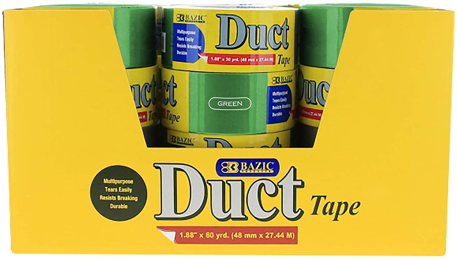 Green Colored Duct Tape DURABLE 1.88