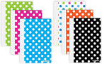 BAZIC 80 Sheets 5" x 7" Polka Dot Poly Cover College Ruled Personal Composition Book, Comp Books Writing Journal Notebook w/Lined Paper, for School Office Student Schedule, 6-Pack.
