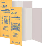 BAZIC 28 X 40 White Trifold Corrugated Presentation Poster Board, Display Cardboard Panel, School Art Projects Science Fair, 2-Pack.