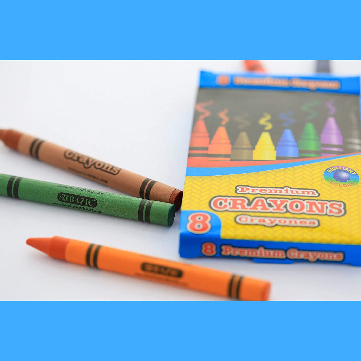 Premium Jumbo Crayons Coloring Set, 8 Colors - g8central.com