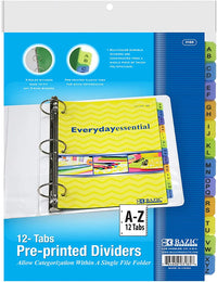 1-Pack / A-Z Dividers (12-tabs)
