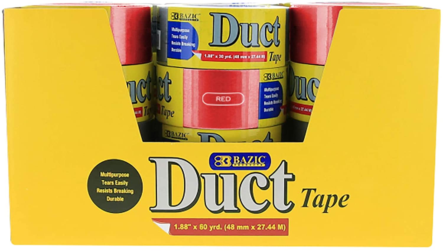 Red Colored Duct Tape DURABLE 1.88