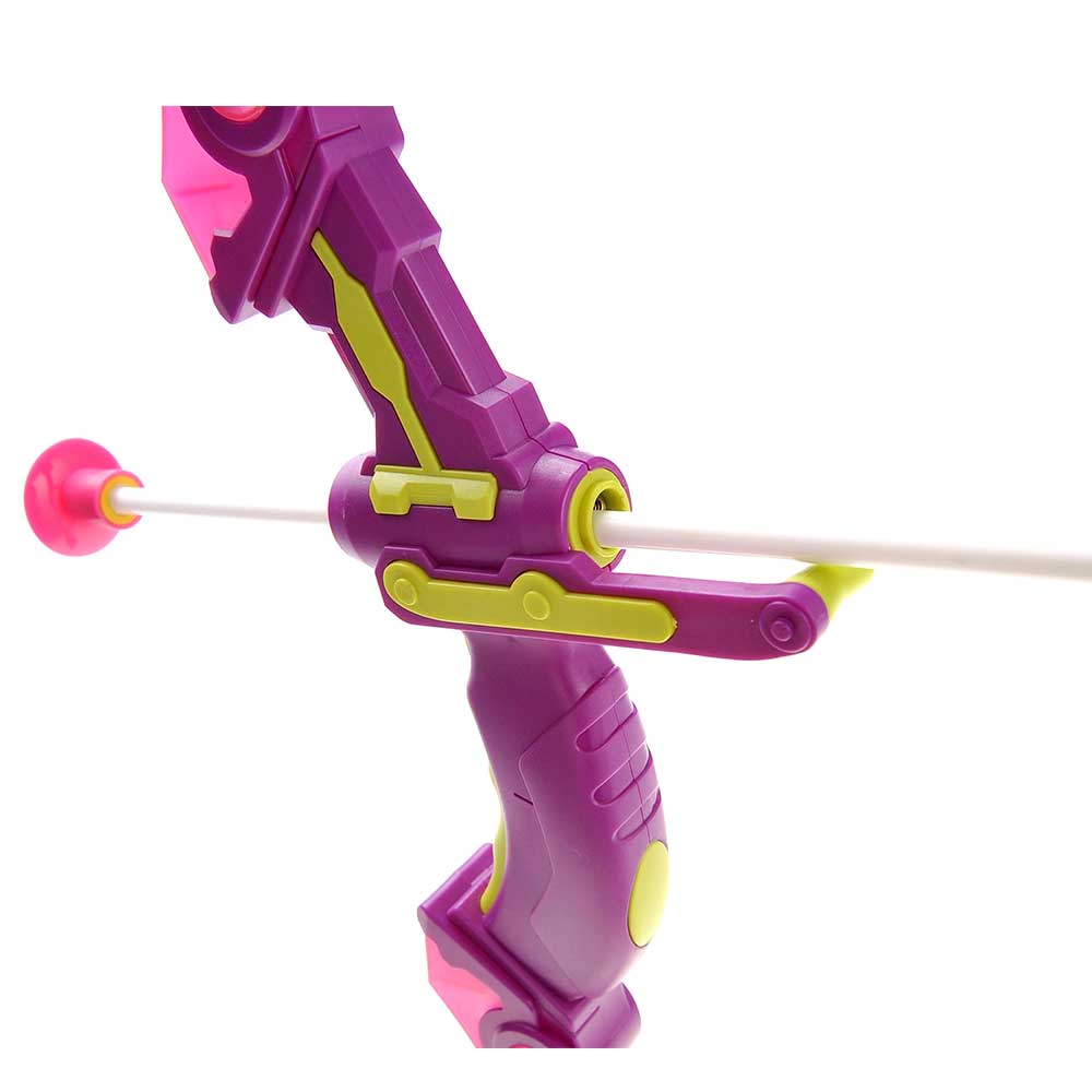 Bow And Arrow Playset With Quiver And Target | Pink