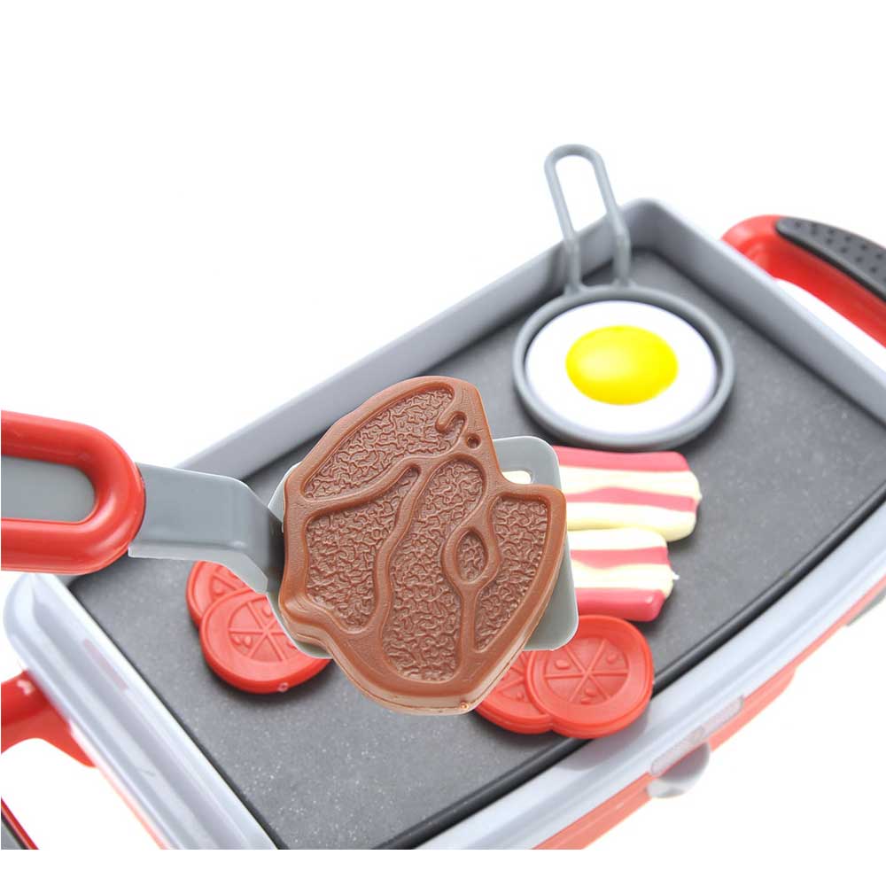 Pretend Food Breakfast Griddle Electric Kitchen Grill Play-set