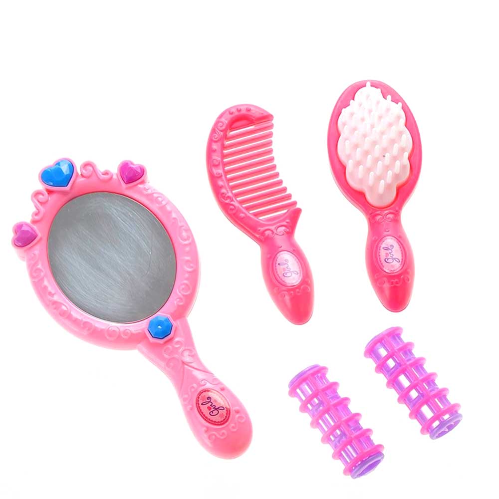 Beauty Salon Fashion Play Set With Hairdryer, Mirror, And Accessories