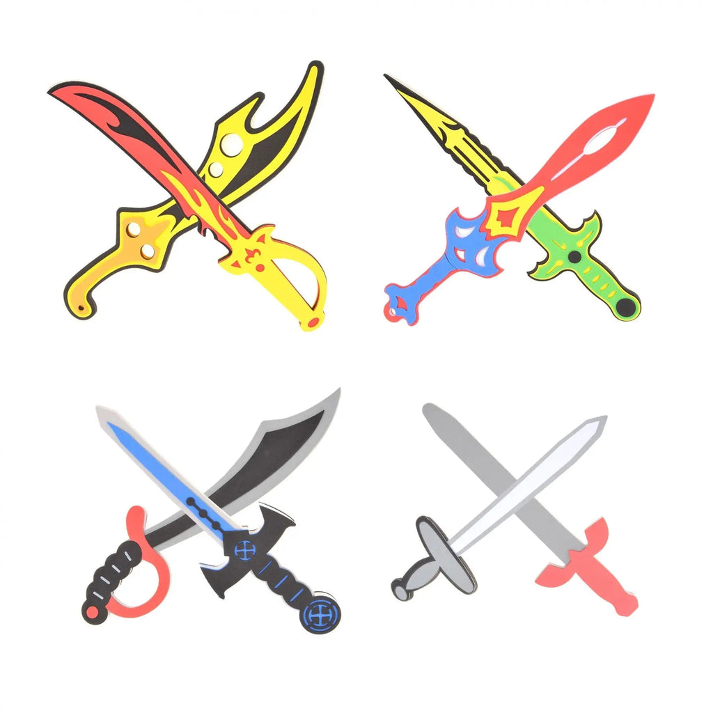 Foam Gadget Toys Sword and Shield Playset (8 Swords and 4 Shields) G8Central