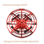 Mini UFO Hand Controlled Quadcopter | Red