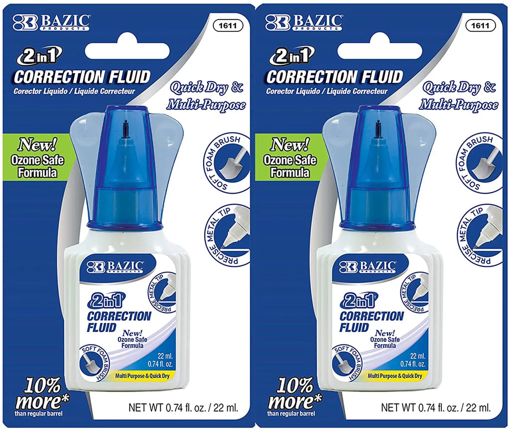 Correction w/ Foam Brush Applicator & Pen Tip | 2 in 1 | 0.74 FL OZ (22 mL).