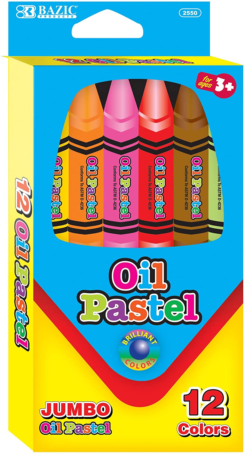 12 Color Jumbo Oil Pastels