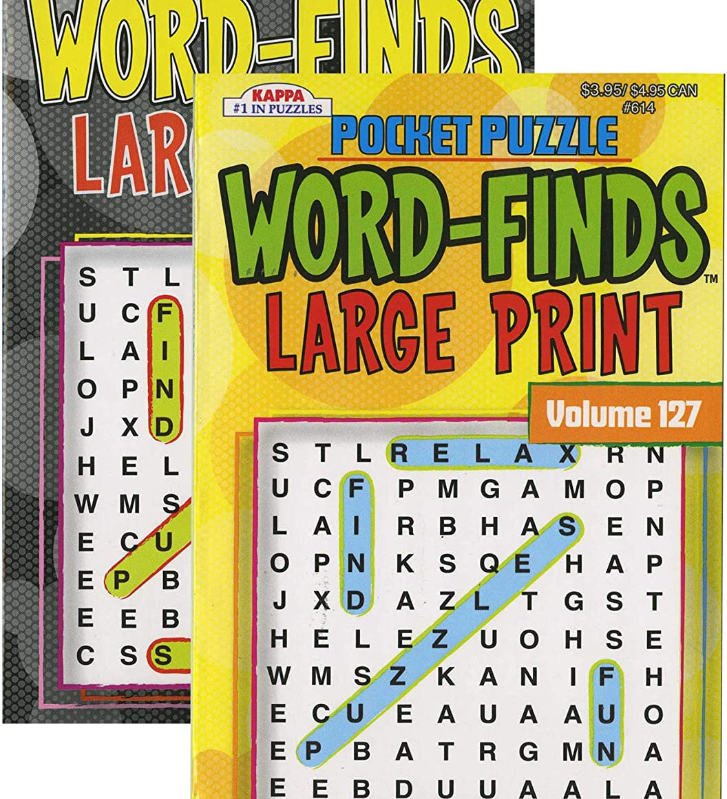KAPPA Pocket Puzzle Word Finds Large Print | Digest Size.
