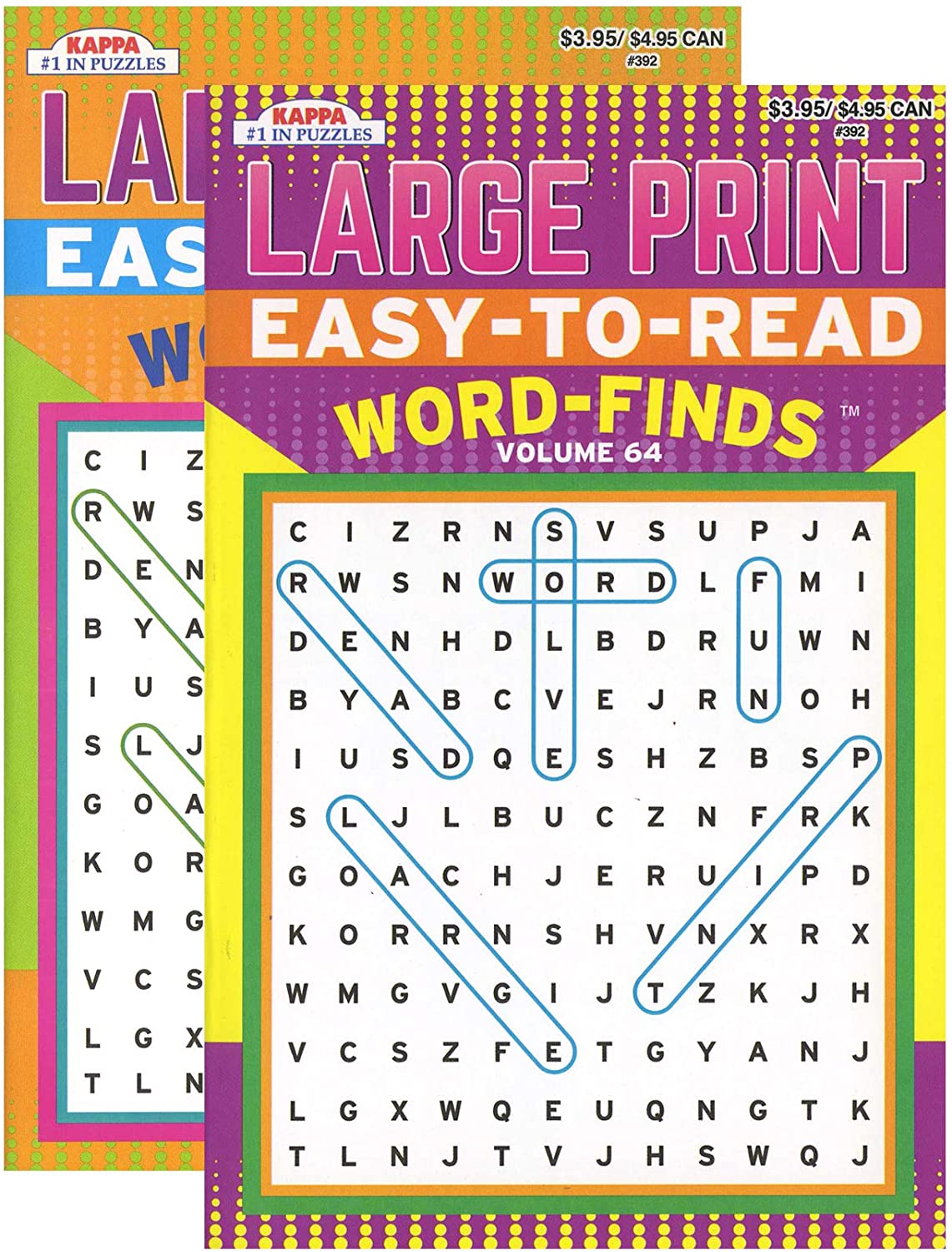 KAPPA Easy To Read Word Finds - Digest Size.