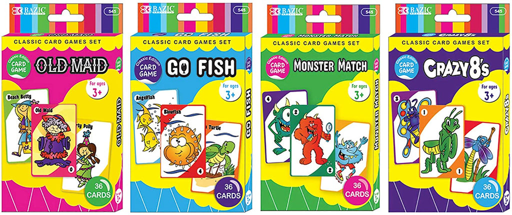 Assorted Card Games, Board Game Set (36/Pack)
