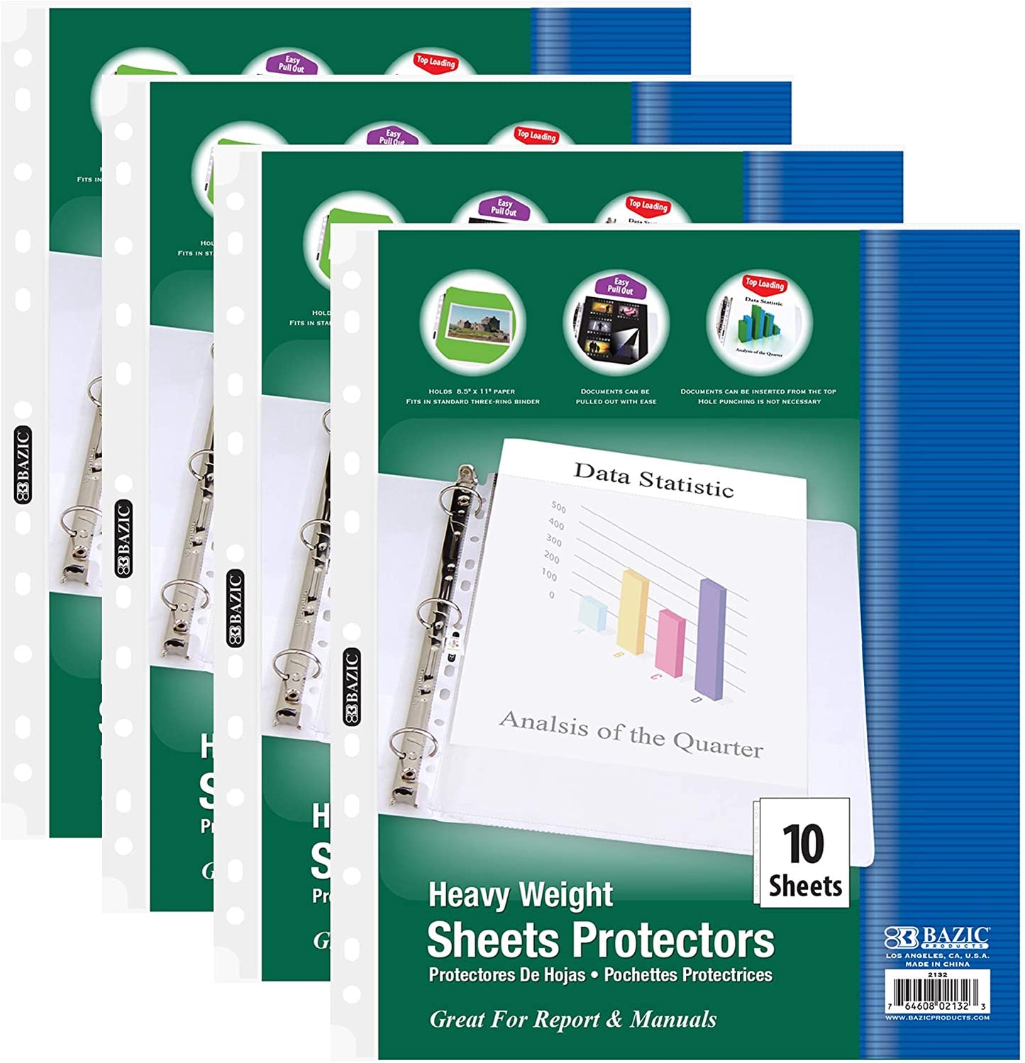 Sheet Protectors | Top Loading | Heavy Weight (10/Pack).