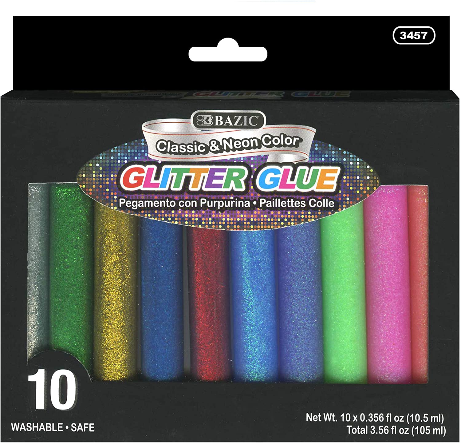 Glitter Glue Pen, Washable Simmer Glowing Non-Toxic | 0.35 FL OZ (10.5 ml)