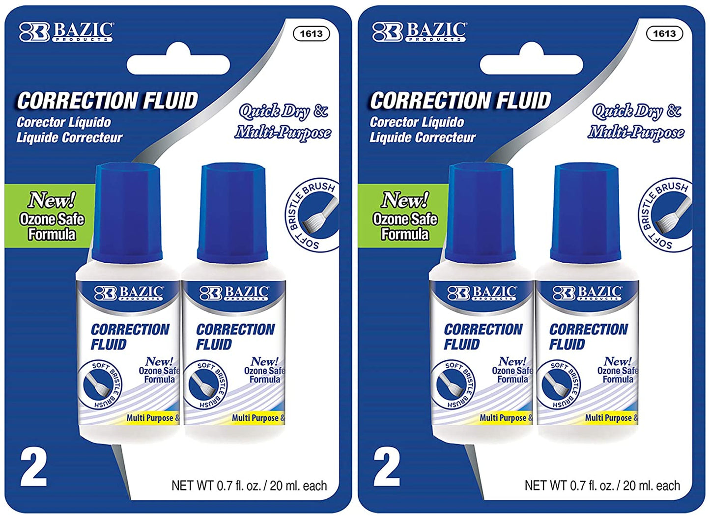 Correction Fluid (2/Pack) | 0.7 FL OZ (20 ml).