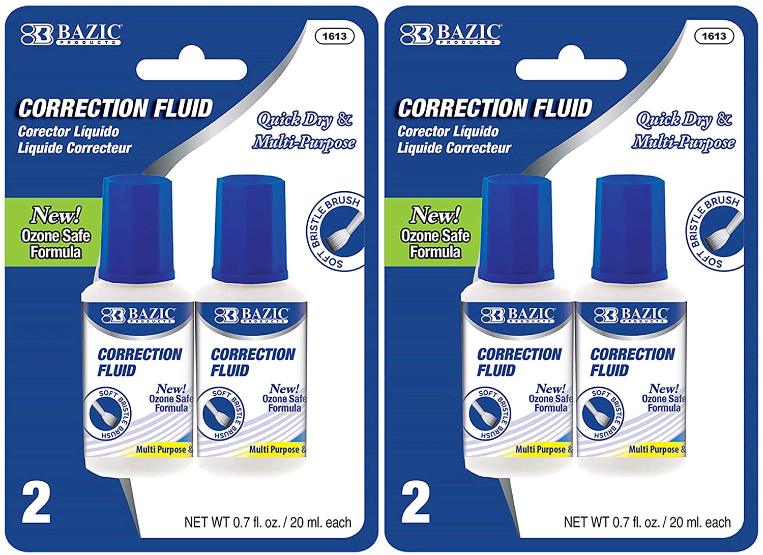 Correction Fluid (2/Pack) | 0.7 FL OZ (20 ml).