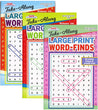 KAPPA Take Along Large Print Word Finds Puzzle Book | Digest Size 3-Titles.