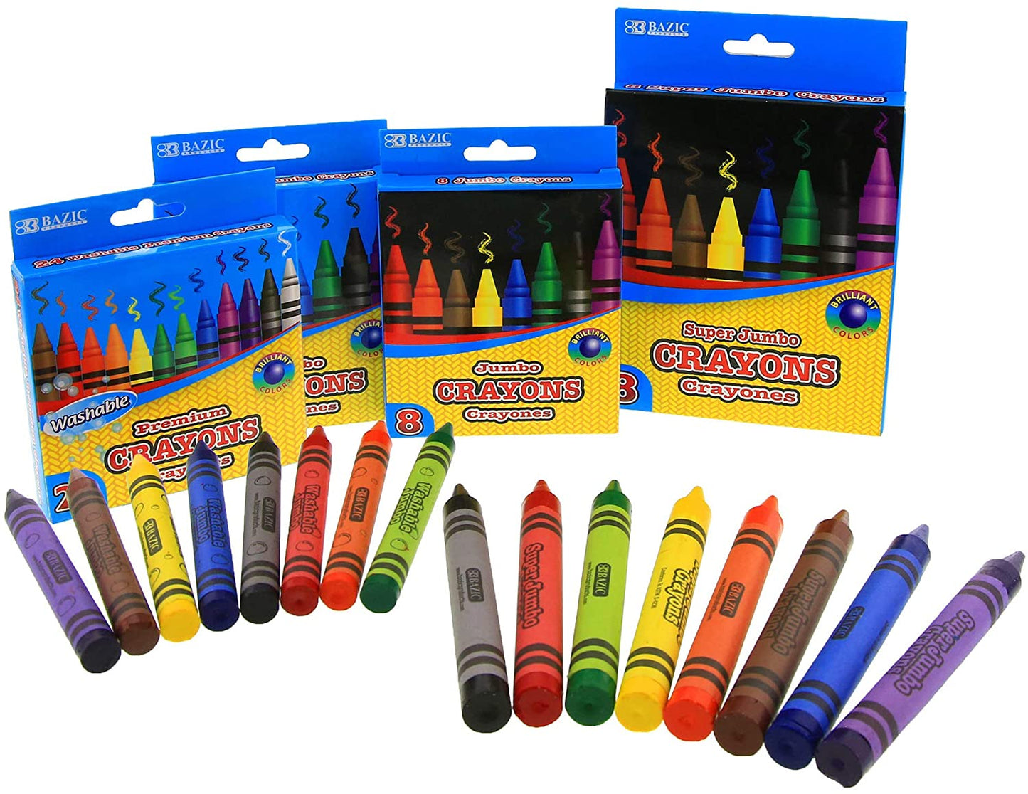 Premium Jumbo Crayons Coloring Set, 8 Colors - g8central.com