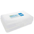 Multipurpose Utility Box Clear 8" x 4.75" x 2.4" For School & Home Office g8central.com