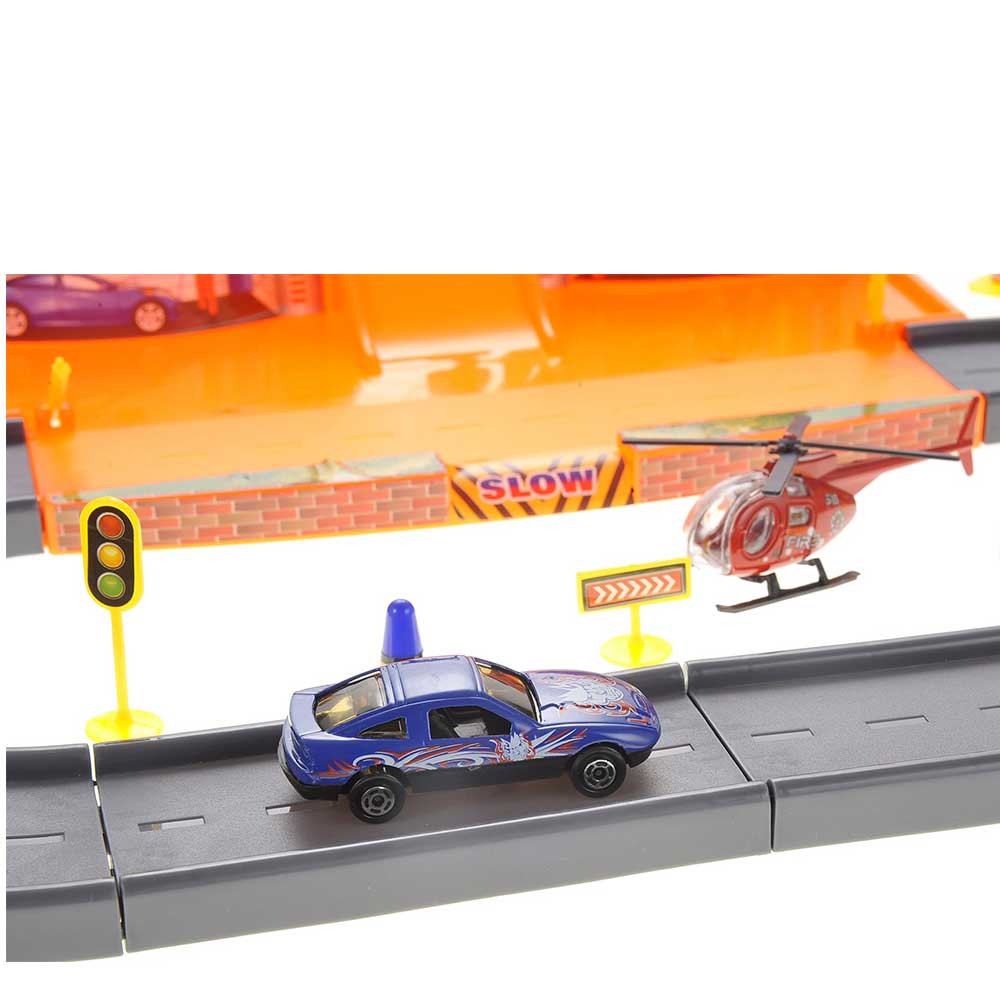 Toy Race Car & Track Sets Parking Garage Diecast Racing Playset