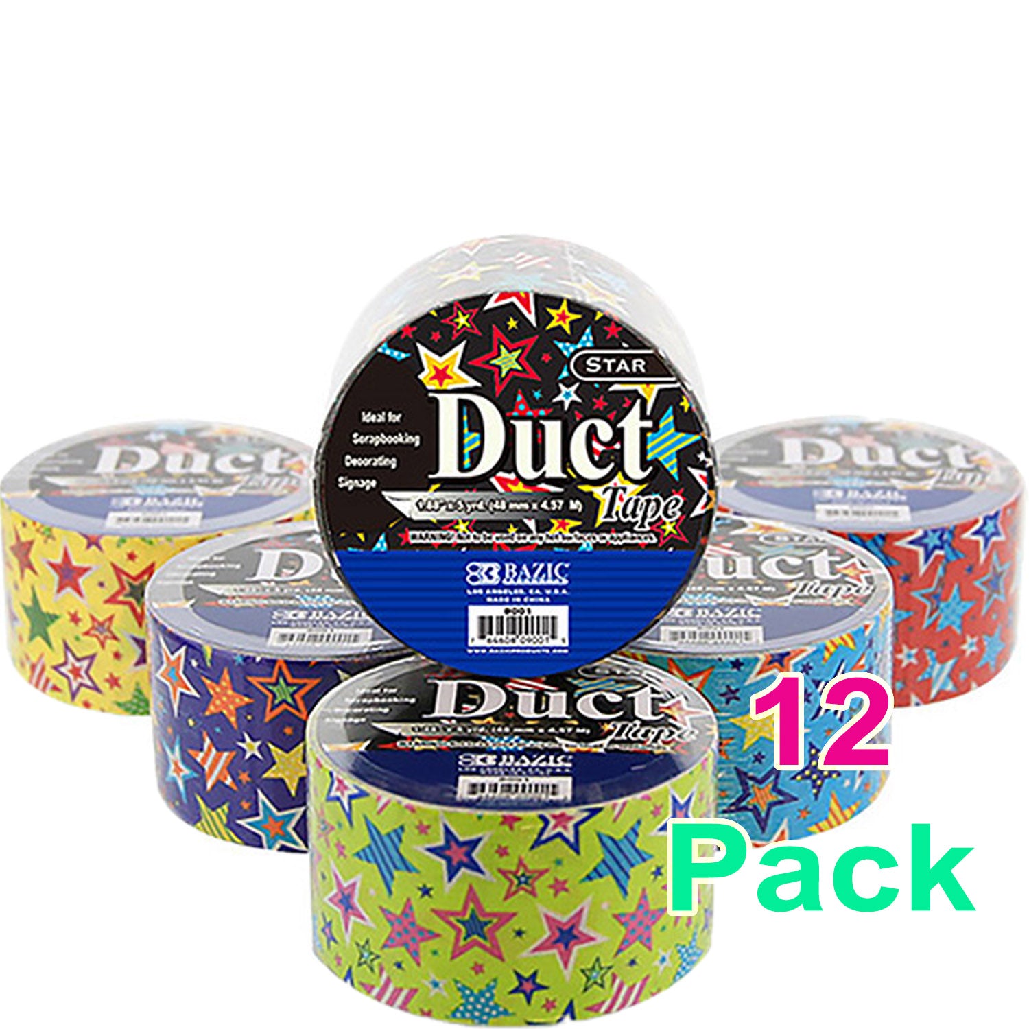 Duct Tape Star Series | Assorted Colored | 1.88