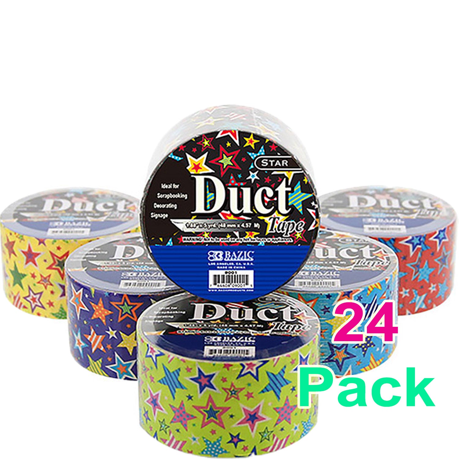 Duct Tape Star Series | Assorted Colored | 1.88