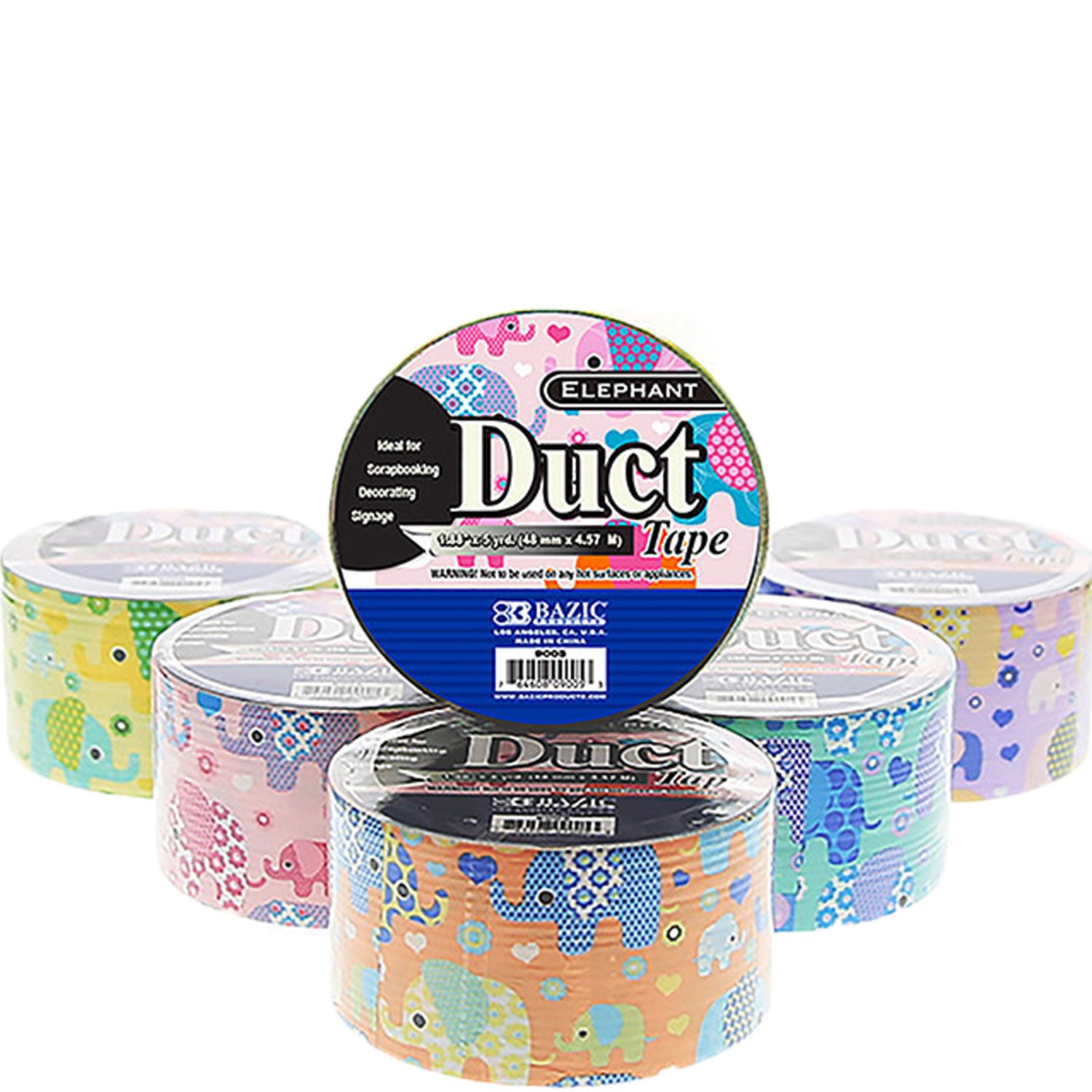 Duct Tape Elephant Series | Assorted Colored | 1.88