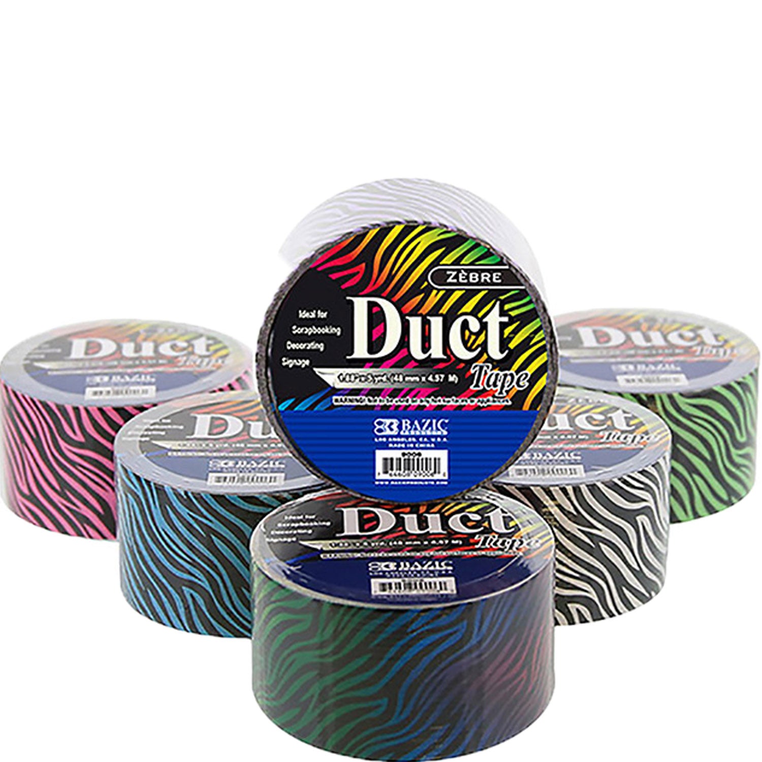 Duct Tape Zebra Series | Assorted Colored | 1.88