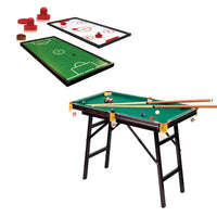 Pool Table With Finger Soccer and Slid Hockey Attachment