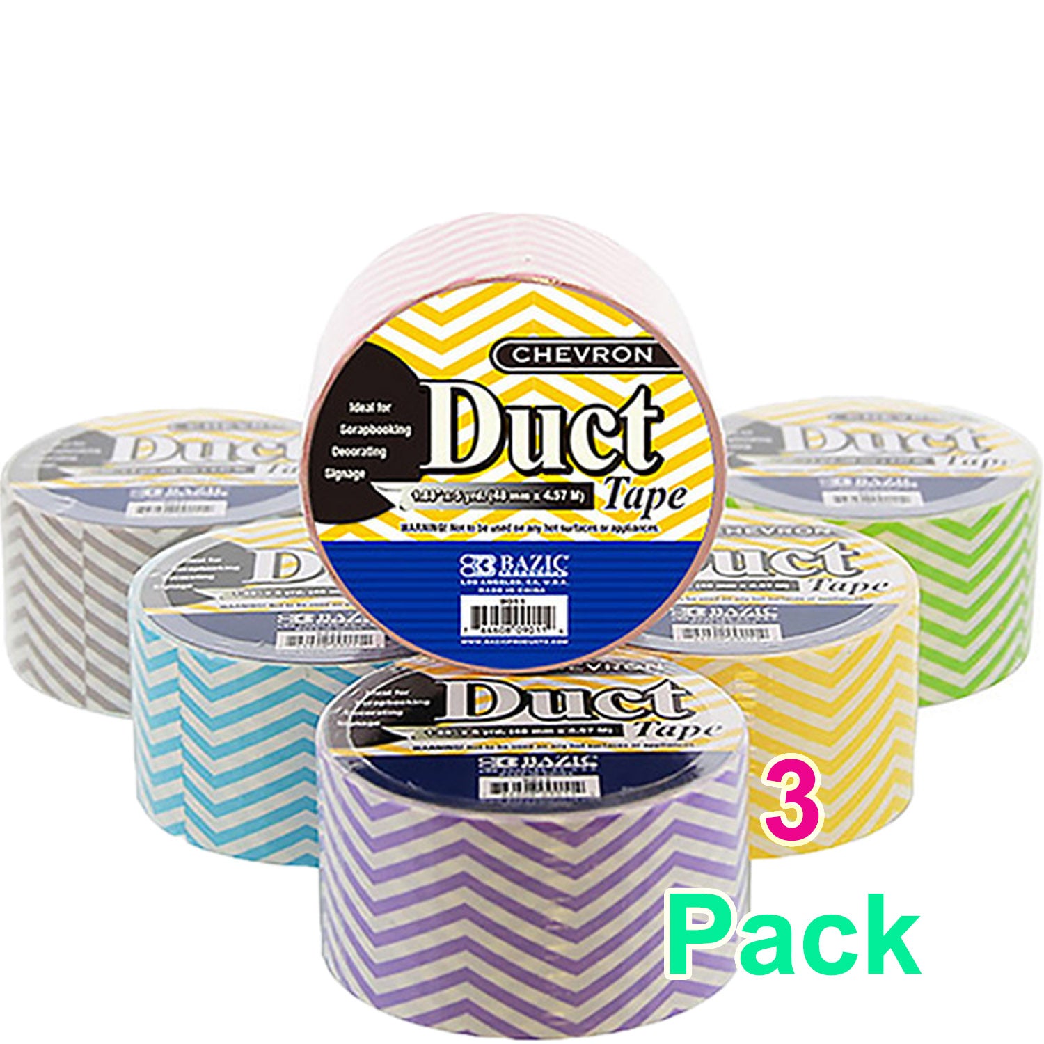 Duct Tape CHEVRON Series | Assorted Colored | 1.88
