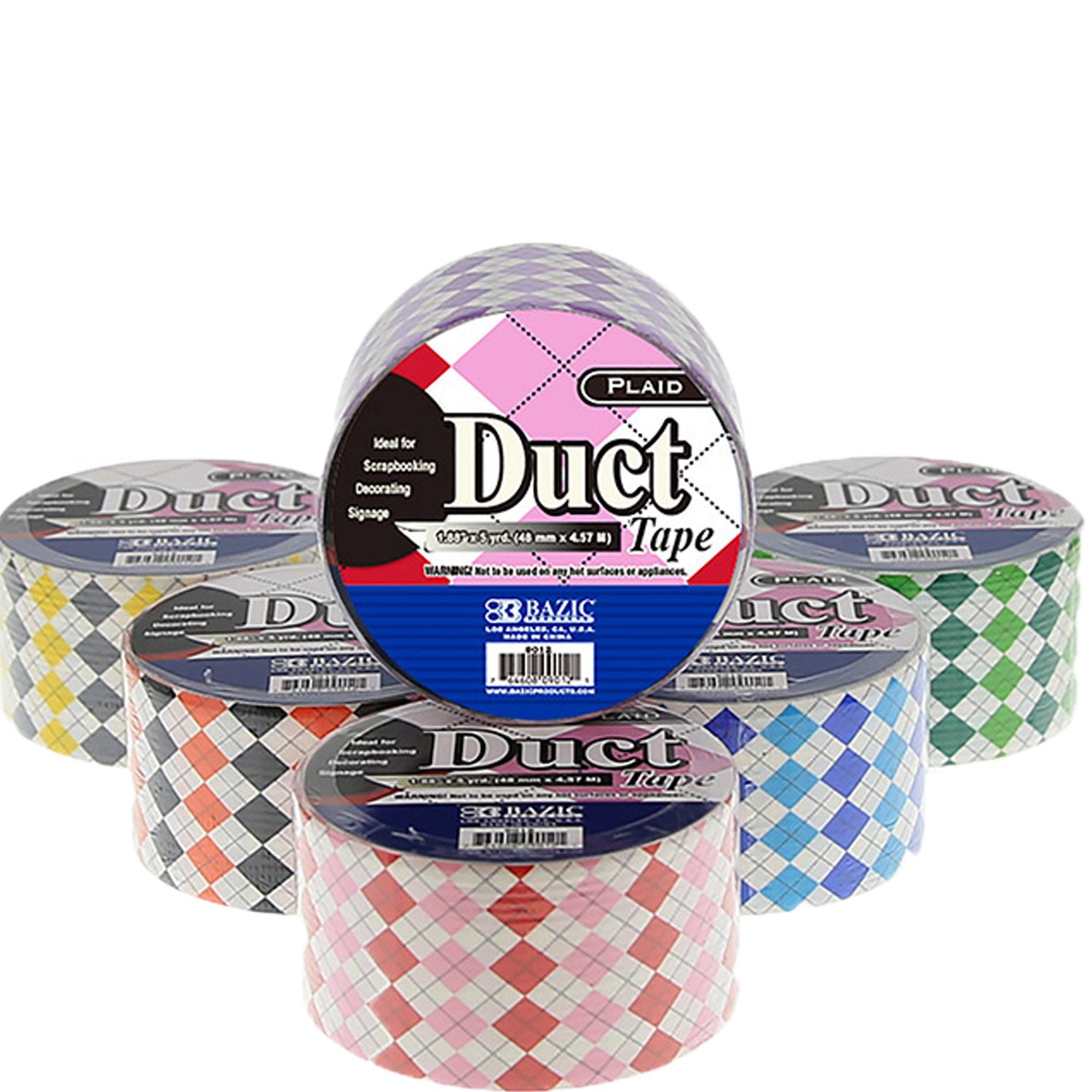 Duct Tape Plaid Series | Assorted Colored | 1.88