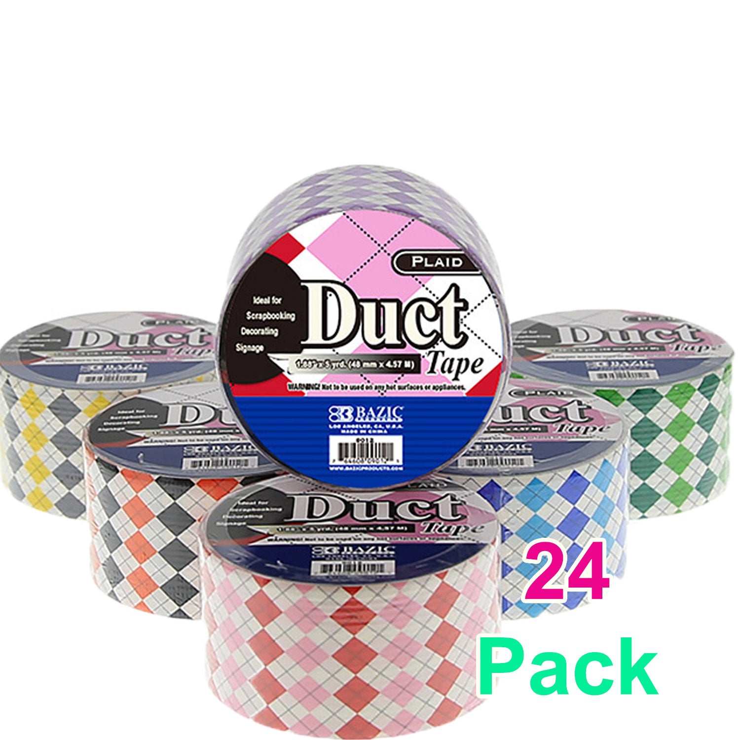 Duct Tape Plaid Series | Assorted Colored | 1.88