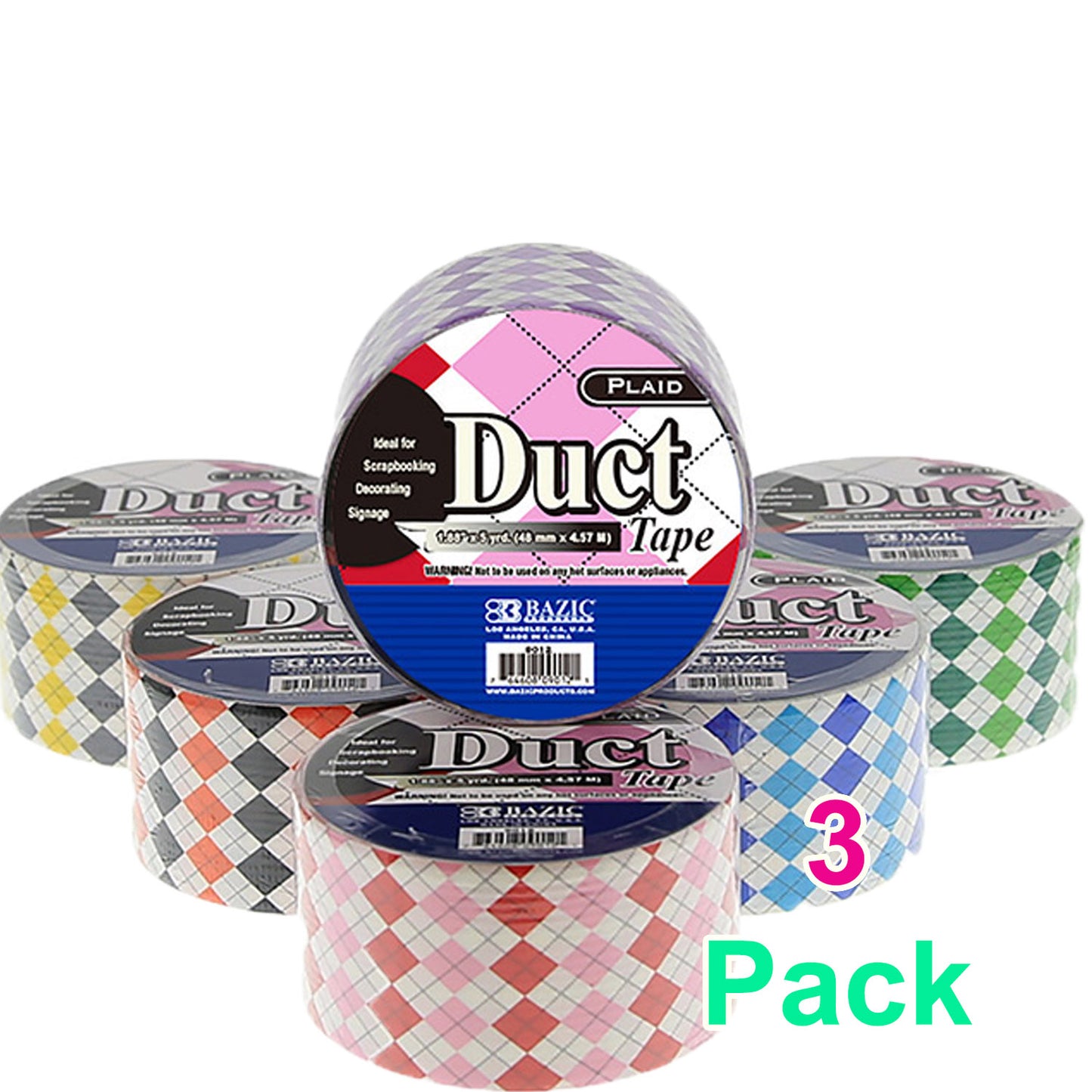 Duct Tape Plaid Series | Assorted Colored | 1.88