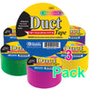 Duct Tape FLUORESCENT | Assorted Colored | 1.88-inch x 10 Yard | 6-Count