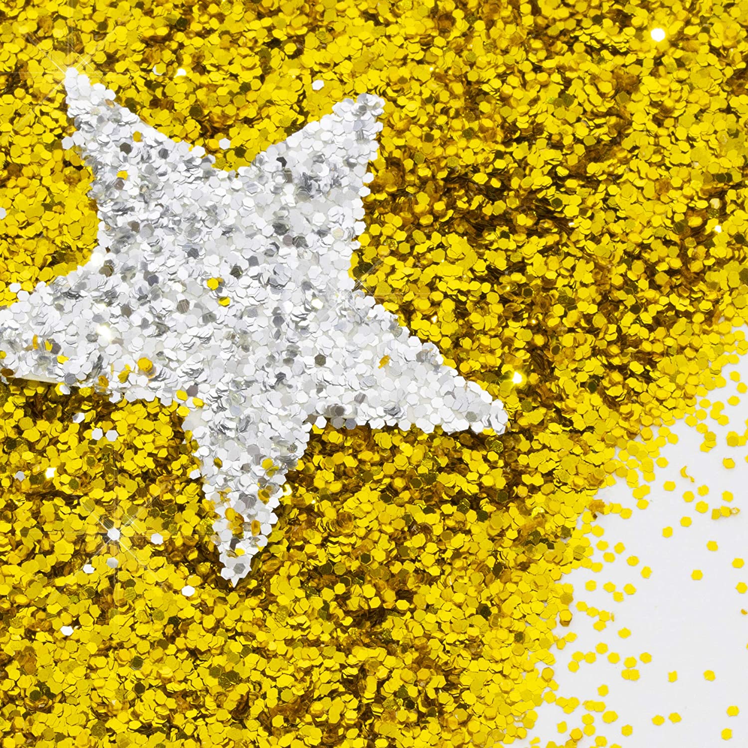 Gold Glitter Shake, Sparkle Powder Slime Party Glow Decor, or  Kid Activity | 16 OZ (1lb)