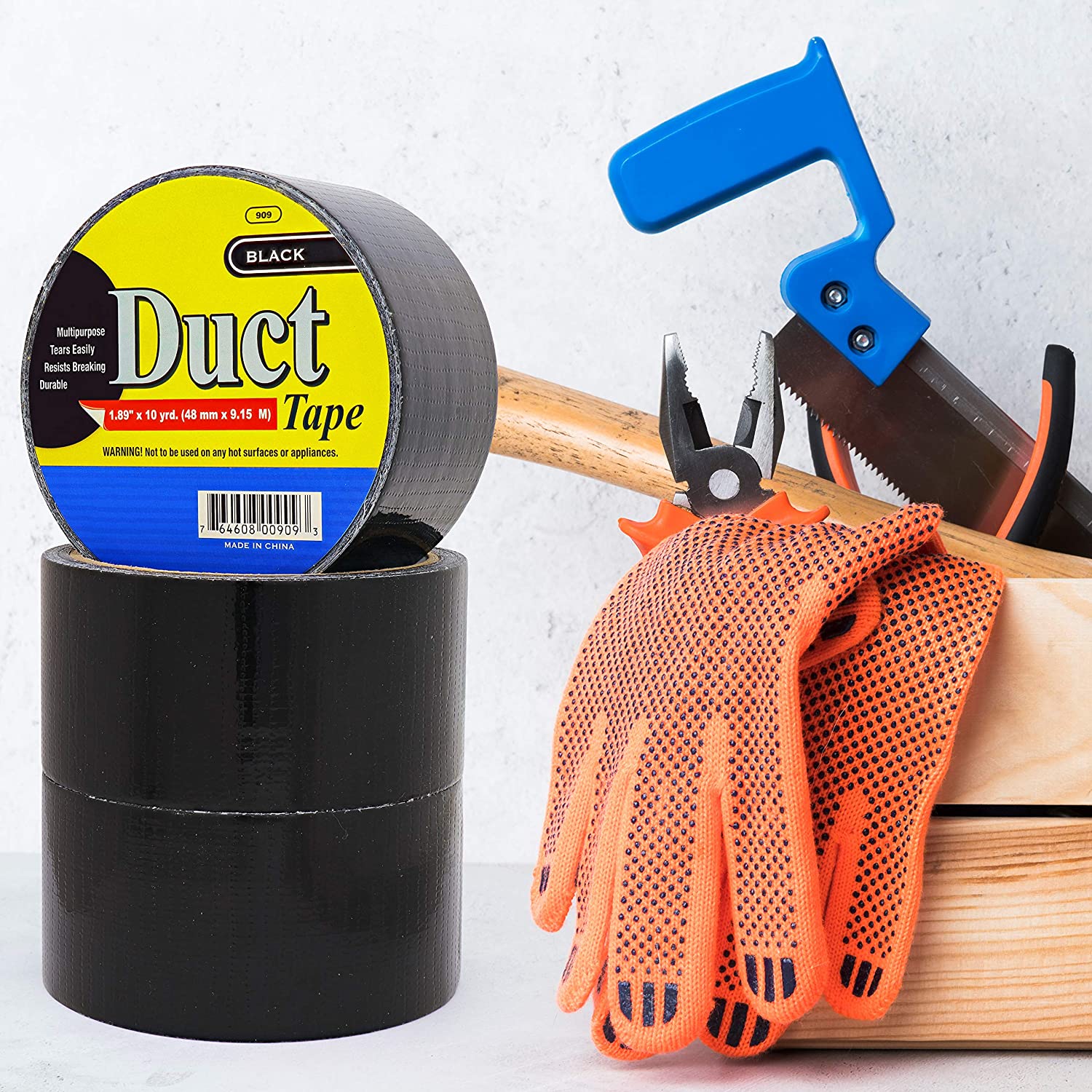 Duct Tape Black Color Roll | 1.88' x 10 Yards