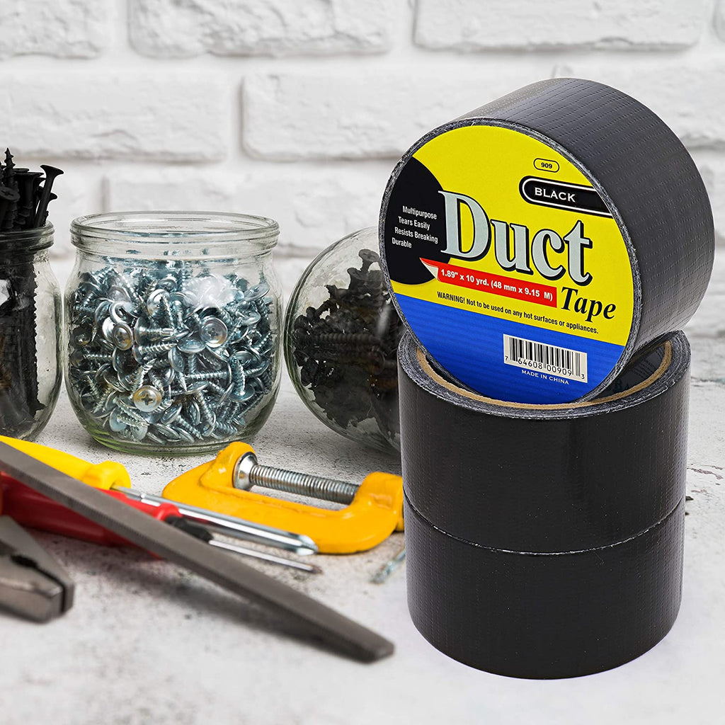 Duct Tape Black Color Roll | 1.88' x 10 Yards