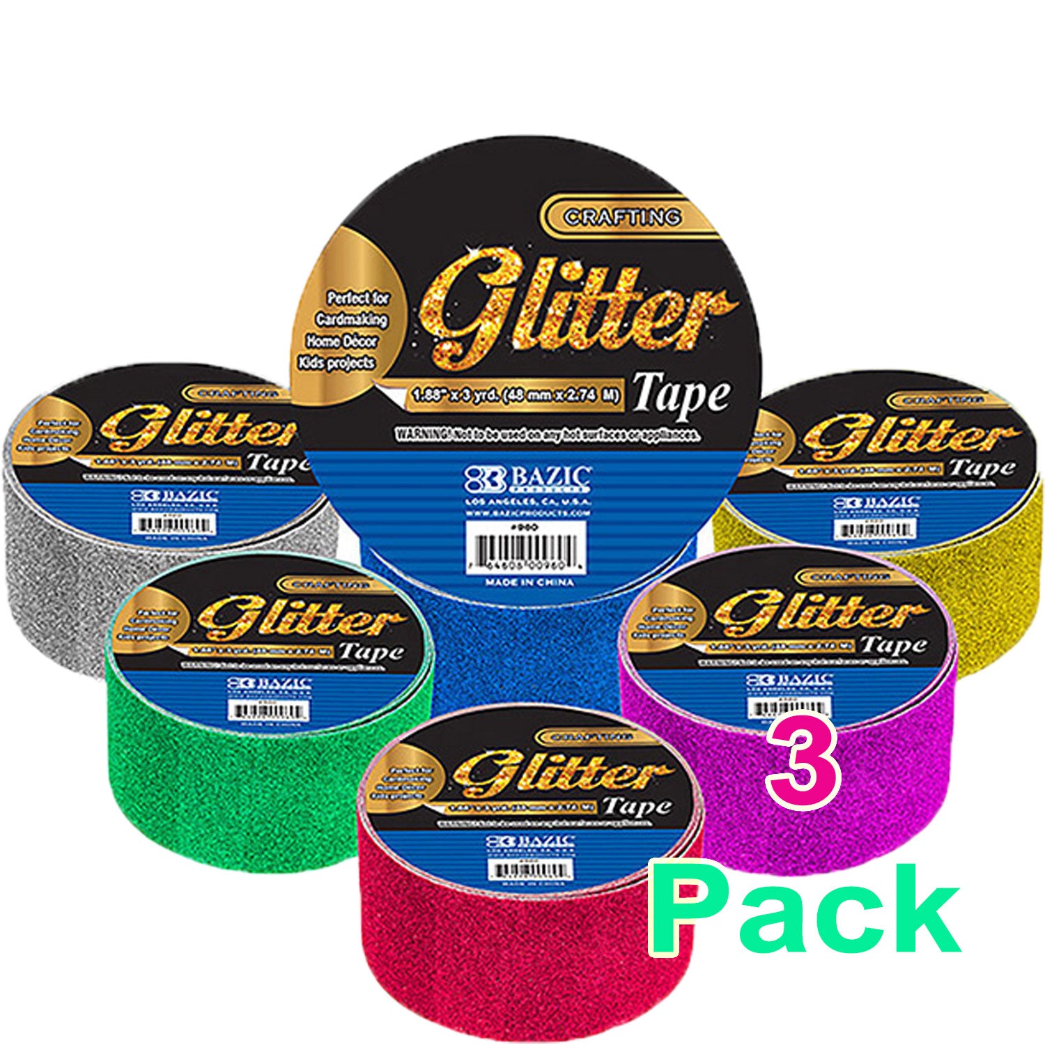 Duct Tape GLITTER | Assorted Colored | 1.88