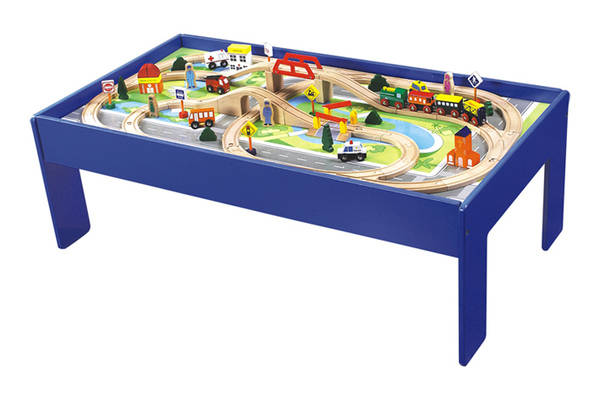 Wooden TRAIN Set with Table