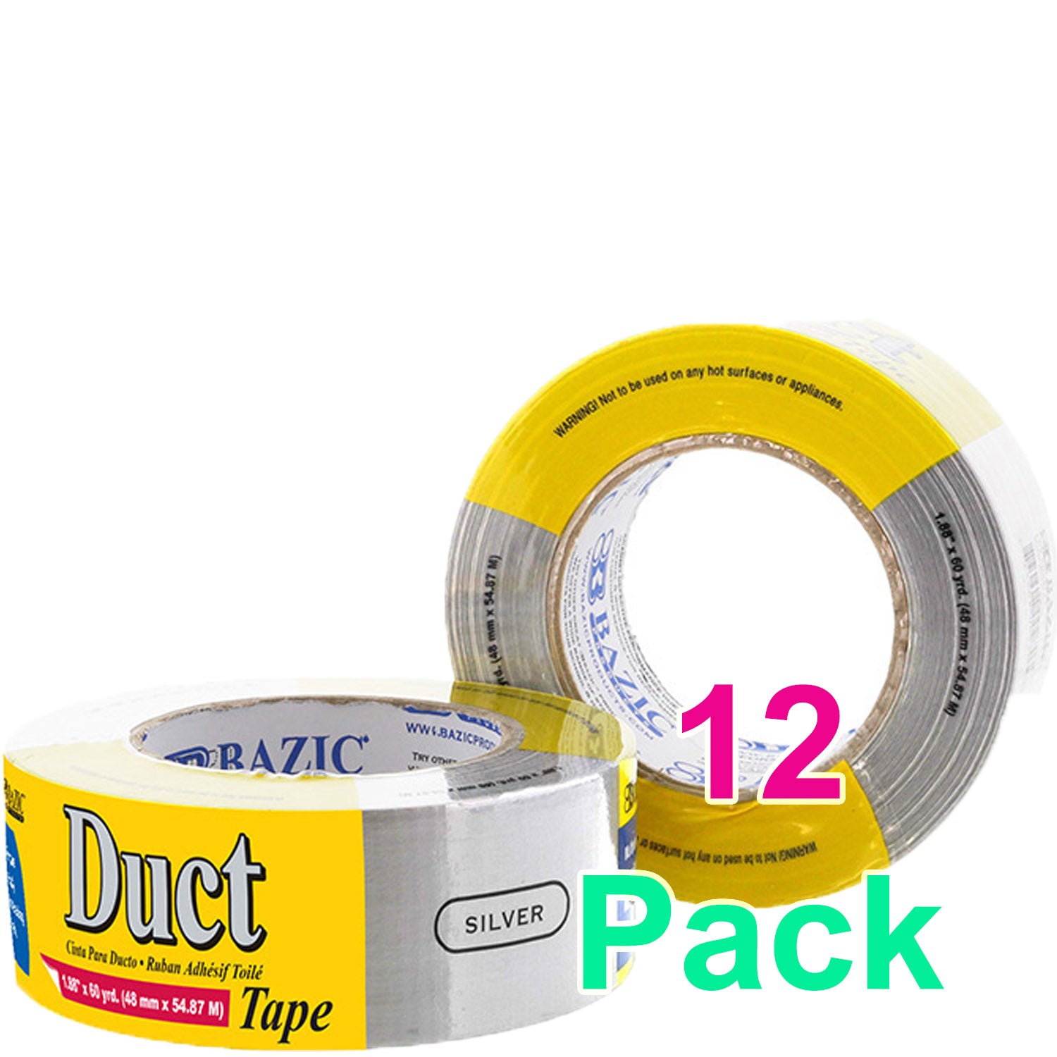 Silver Colored Duct Tape DURABLE 1.88
