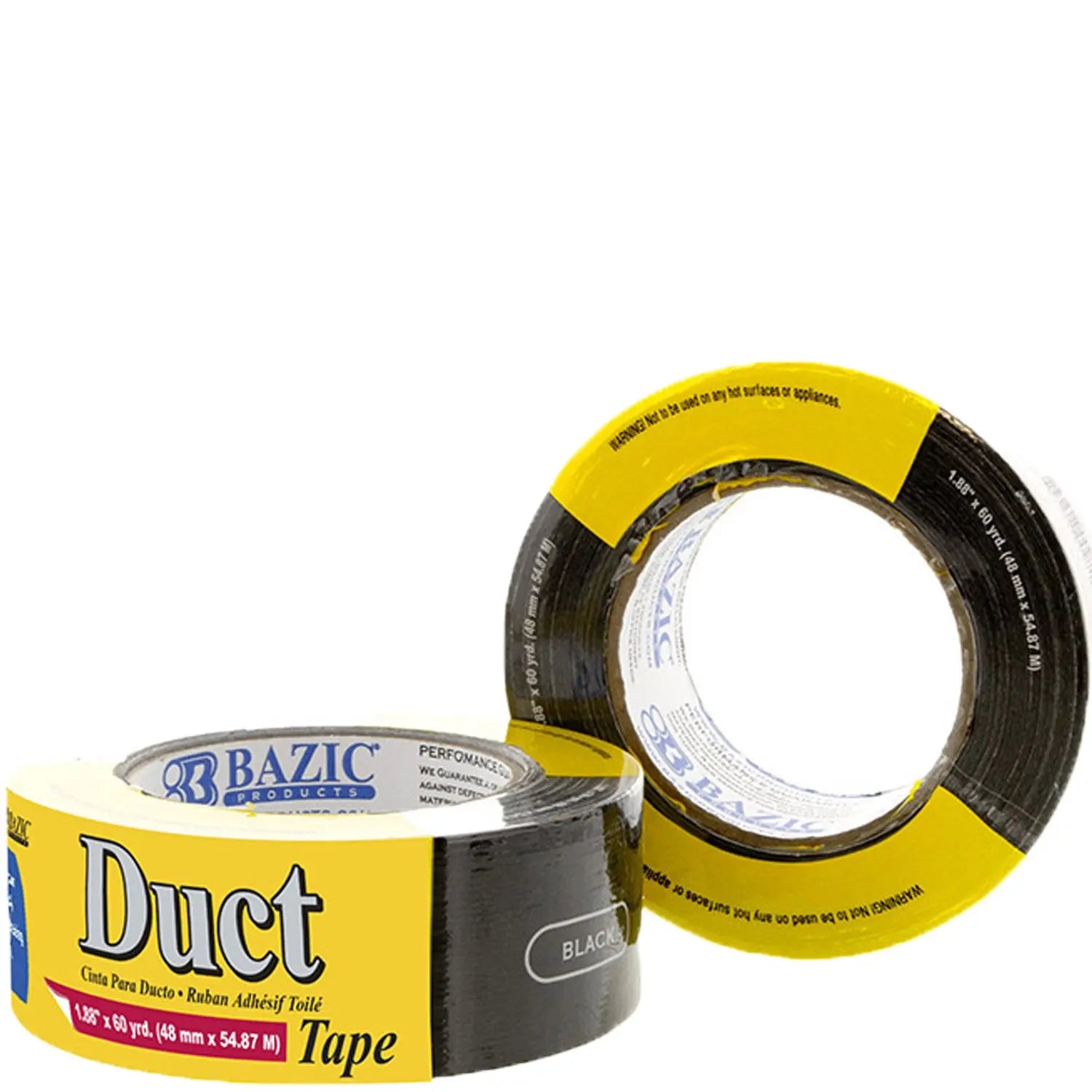 Black Colored Duct Tape DURABLE 1.88" X 60 Yards G8Central