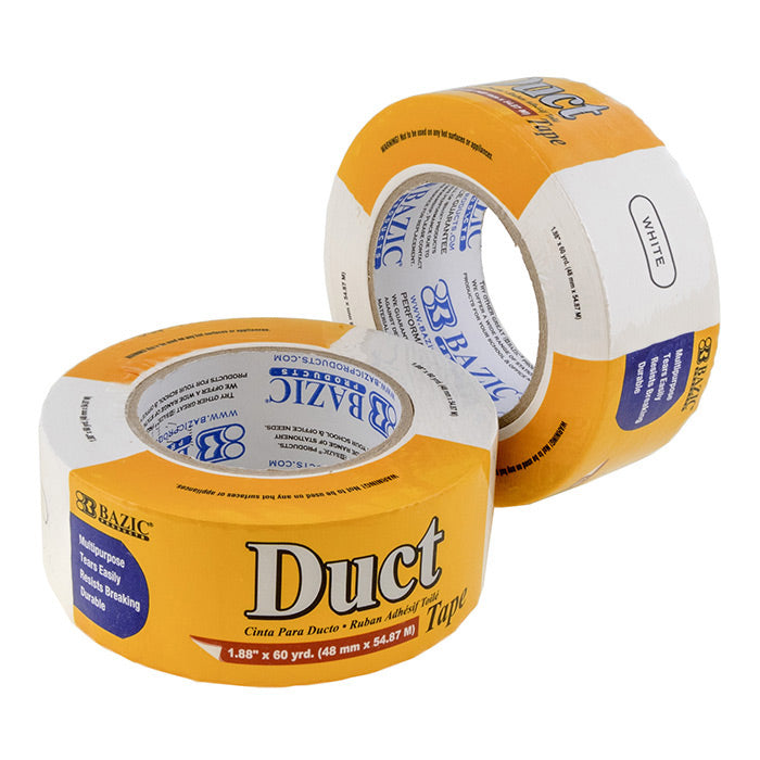 White Colored Duct Tape DURABLE 1.88