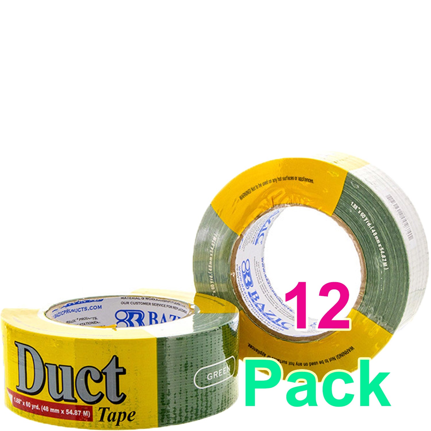 Green Colored Duct Tape DURABLE 1.88