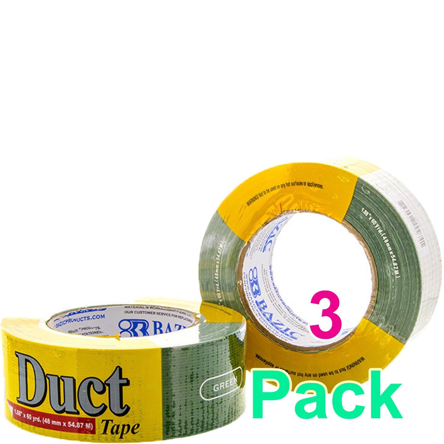 Green Colored Duct Tape DURABLE 1.88