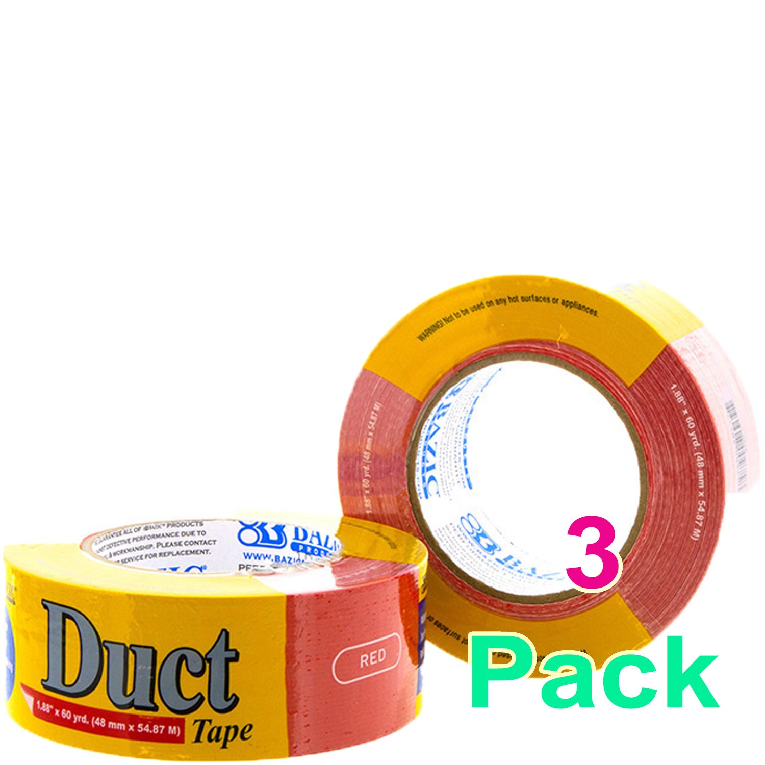 Red Colored Duct Tape DURABLE 1.88