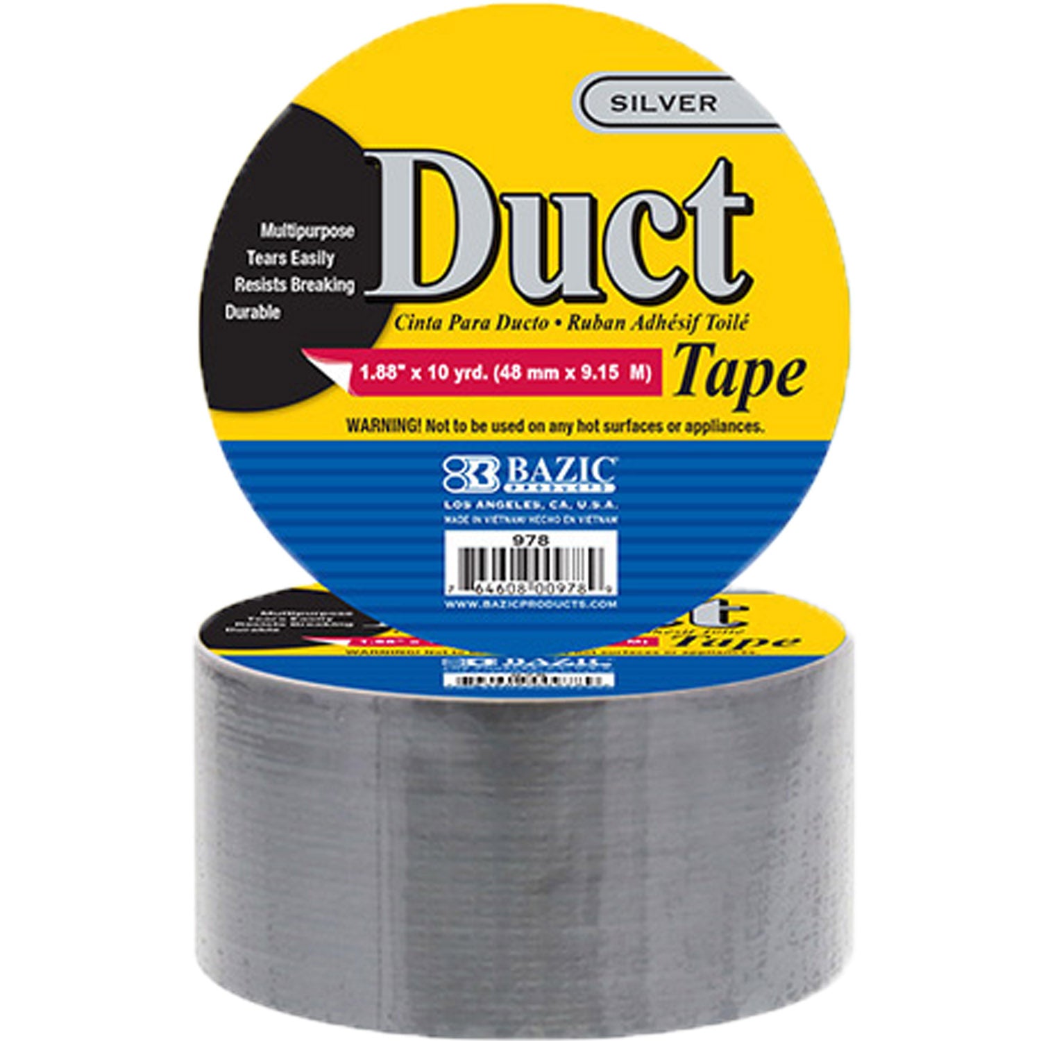 Duct Tape Silver Color Roll | 1.88